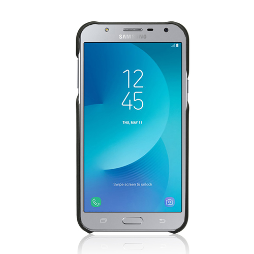 Накладка кожаная G-Case Slim Premium для Samsung Galaxy J7 Neo Black фото 