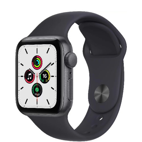 Умные часы Apple Watch SE (2022) 40mm Aluminum Case with Sport Band Midnight (M/L) фото 