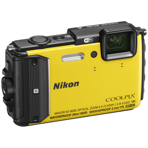 Фотоаппарат Nikon CoolPix AW130 Yellow фото 