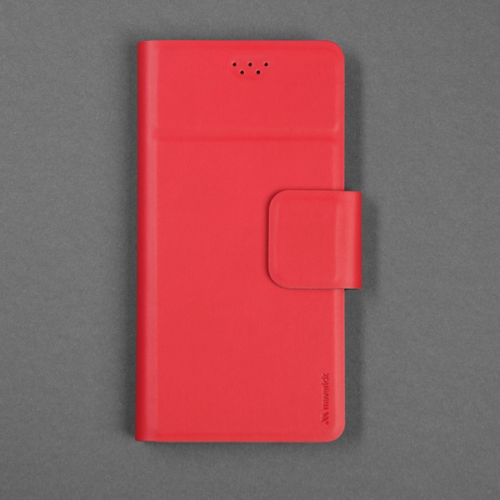 Чехол-книжка Maverick Slimcase XL универсальный (5.2"-5.5") Alcantara Red Ruby фото 