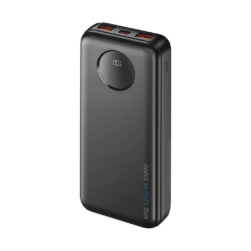 Внешний аккумулятор Deppa NRG Turbo V4 10000 mAh дисплей Black (33681) фото 