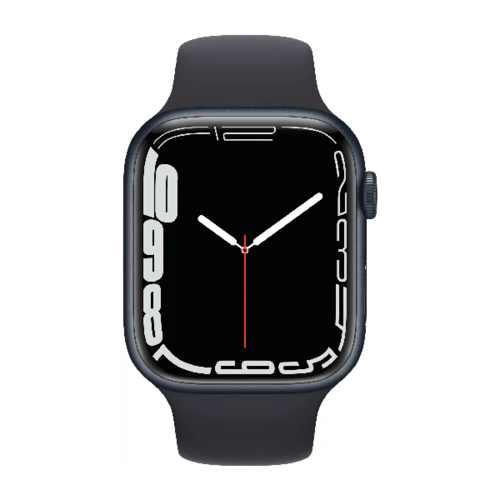 Умные часы Apple Watch Series 7 45mm А2477 Aluminum Case with Sport Band Midnight фото 