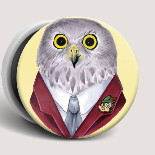 Держатель Goodcom для смартфонов PopSocket Funny Owl фото 