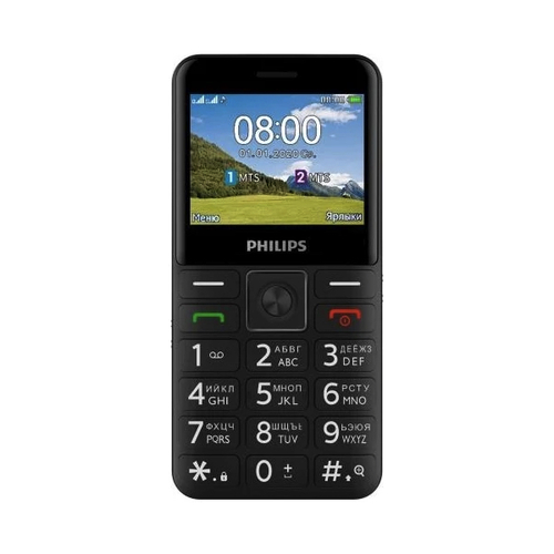 Телефон Philips E207 Xenium Black фото 