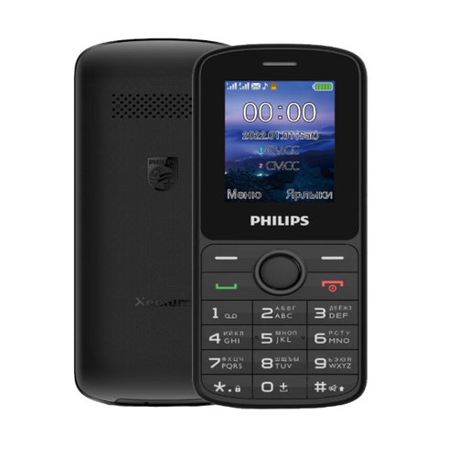 Телефон Philips E2101 Xenium Black фото 