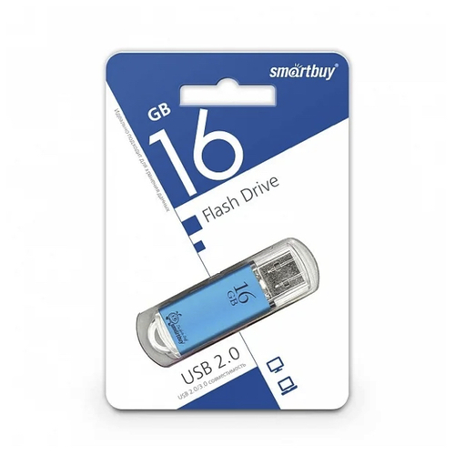 USB накопитель Smartbuy V-Cut (16Gb) Blue фото 